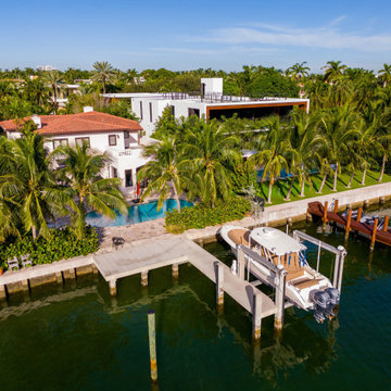 Luxury Waterfront Mansion Home on Allison Island Miami Beach Florida