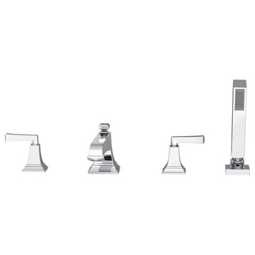 Town Square S Roman Tub Faucet, Personal Shower, Polished Chrome