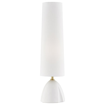 Inwood 1 Light Table Lamp, White Finish