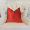 Cherry Love Orange and Red Luxury Throw Pillow, 18"x18"