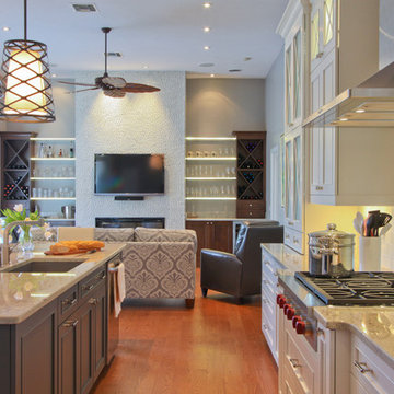 Kitchen and Wetbar with Entertainment Wall Bonita Springs FL Bonita Bay