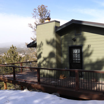 Mountain Cabin Exterior Remodel | James Hardie Siding & Pella Window Replacement