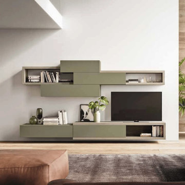 Wall mounted Day-10 TV media unit by Orme