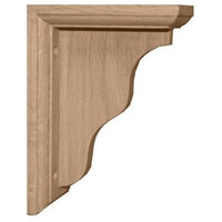 Hamilton 3"W x 5"D x 7"H Countertop Bracket - Rubberwood