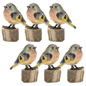 Bird on Stump, 6-Piece Set