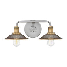 Hinkley Rigby Bath 2-Light Vanity, Antique Nickel