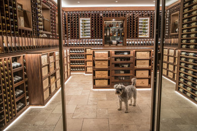 Photo of a classic wine cellar in Houston.