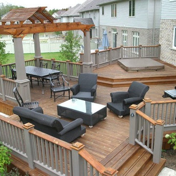 Cedar decks by Hickory Dickory Decks.