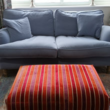 Sofa wiith footstool