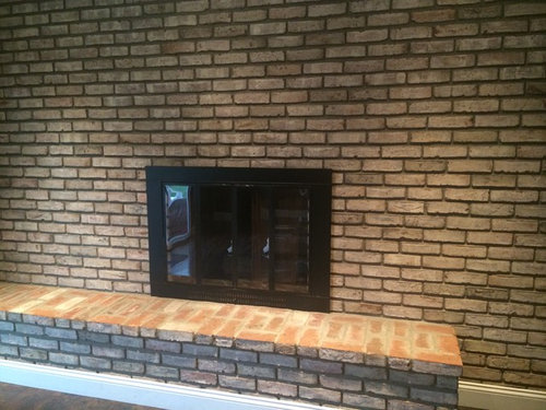 Need help to transform a brick fireplace wall