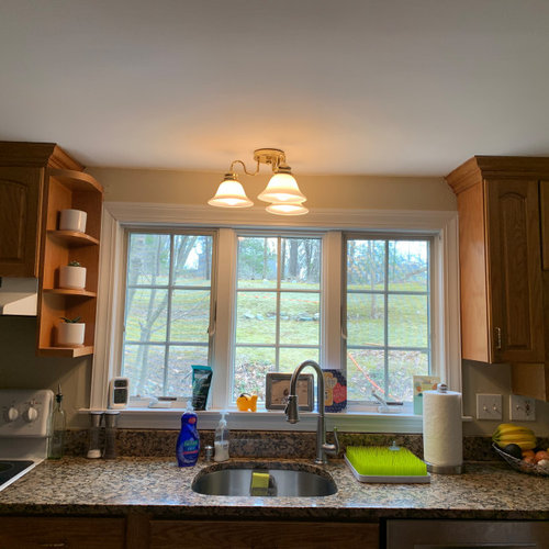 Kitchen Light Fixture Off Center From Window