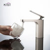 Infinity Single Handle Bathroom Faucet KBF1006, Brush Nickel, W/ Drain