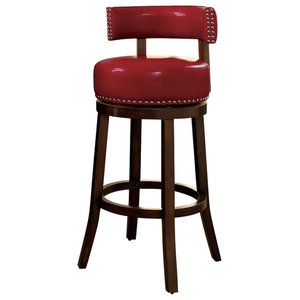 mossoro swivel leather counter stool