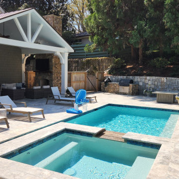 Backyard Hardscape Makeover Buckhead, Atlanta, GA.