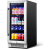 Yeego 15" 80 Cans Beverage Refrigerator Soda Cooler Built-in or Freestanding