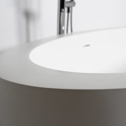 Lusso Stone Oceanus Solid Surface Freestanding Stone Resin Bath 1900 - Products