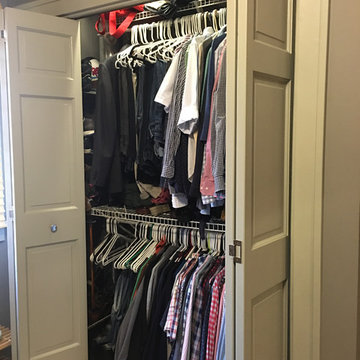 'BEFORE' Men's Minneapolis Reach-In Closet Before and After