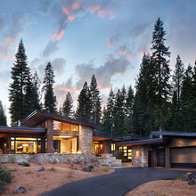 modern hillside homes