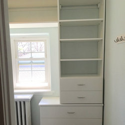 Custom Closet Built around a Window - Closet Organizers