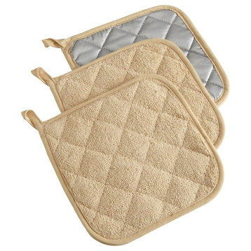 DII Terry Pot Holder Pebble, Set of 3