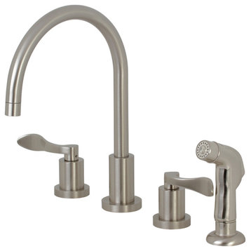 KS8728DFL 8" to 16" Widespread Kitchen Faucet, Brushed Nickel