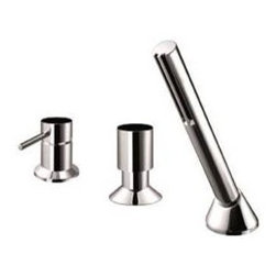 Fantini 1867U Cafe Deck-Mount Single-Control Tub Faucet with Handshower - Bathtub Faucets