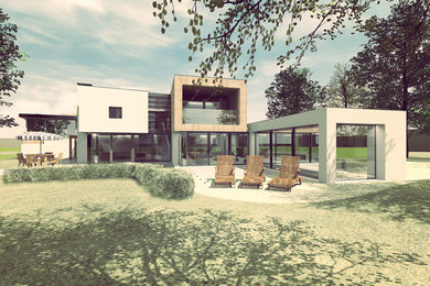 This is an example of a contemporary home in Oxfordshire.
