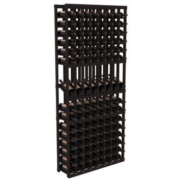 8 Column Display Row Wine Cellar Kit, Redwood, Black