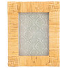 Handwoven Rattan Photo Frame, Natural(Holds 5" x 7" Photo