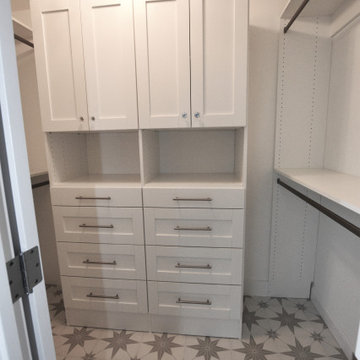 Chris and Betsy Wilson Master Bedroom Ensuite Before and After.