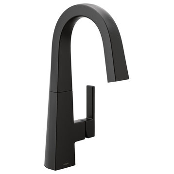 Moen One-Handle Bar Faucet Matte Black, S55005BL