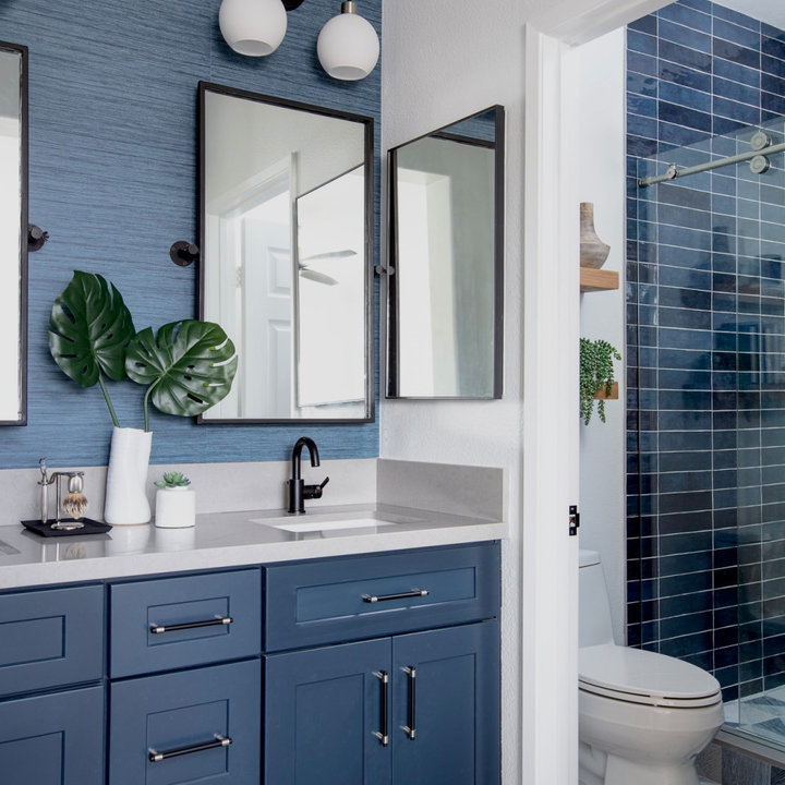 75 Beautiful Blue Bathroom Ideas & Designs - February 2023 