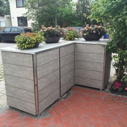 Moderne M&uuml;llbox mit Zugriff von vorne und hinten - Outdoor Products