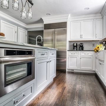 Island Storage and Built In Microwave