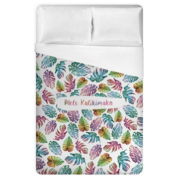 Tropical Christmas Queen Brushed Poly Duvet Cover