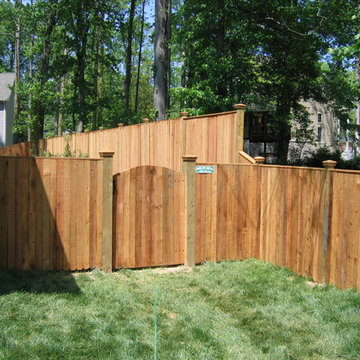 Vertical Board w/ Cap Board (Wood Privacy Fence)