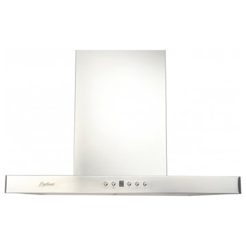Cyclone Stainless Steel Ultra-Quiet Wall-Mount Range Hood, Stainless Steel, 24"