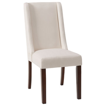 Madison Park Brody Wing Dining Chairs, Set of 2, Taupe, Cream, Dining Chair