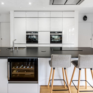 Isabelle & Erik: Création d'une cuisine dans une maison neuve d'architecte