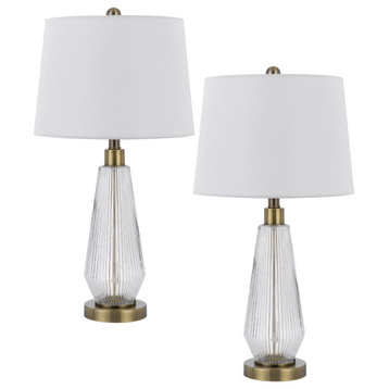 Belville 26.5" Height Clear Glass Table Lamp