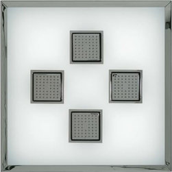 KOHLER K-8034-CP WaterTile Ambient Rain with 54-Nozzle Sprayheads - Showerheads And Body Sprays