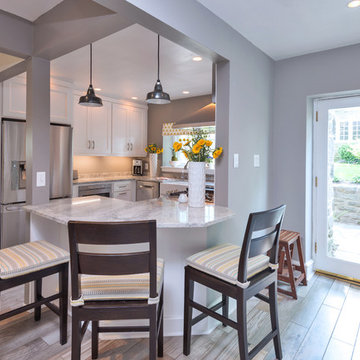 Sunwashed Serenity Kitchen Remodel | White Cabinetry & Open-Concept