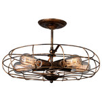 CWI LIGHTING - CWI LIGHTING 9606C19-5-128 5 Light Flush Mount with Antique Copper finish - CWI LIGHTING 9606C19-5-128 5 Light  Flush Mount with Antique Copper finishThis breathtaking 5 Light  Flush Mount with Antique Copper finish is a beautiful piece from our Pamela Collection. With its sophisticated beauty and stunning details, it is sure to add the perfect touch to your décor.Collection: PamelaCollection: Antique CopperMaterial: Metal (Stainless Steel)Hanging Method / Wire Length: Comes with 6" of wireDimension(in): 12(H) x 19(Dia)Max Height(in): 17Bulb: (5)60W E26 Medium Base(Not Included)CRI: 80Voltage: 120Certification: ETLInstallation Location: DRYOne year warranty against manufacturers defect.