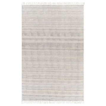 July Global Area Rug, Gray/White, 6'x9'