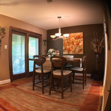 Marble & Granite Before and After Living Room and Kitchen