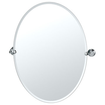 Gatco GC4329LG Large Oval Mirror - Chrome