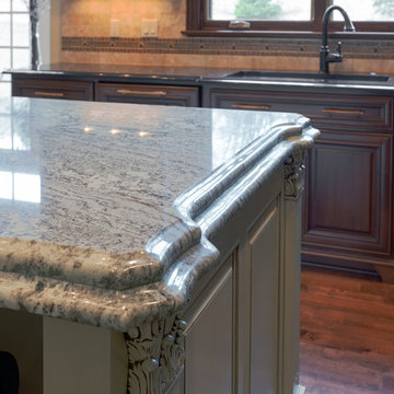 Black Galaxy granite & Silver Persa granite