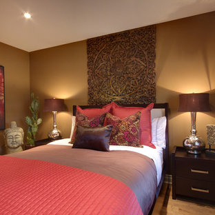 Red And Brown Bedroom Ideas And Photos Houzz