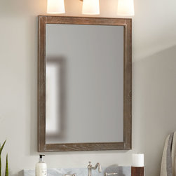 24" Chelles Vanity Mirror-Gray Wash - Products