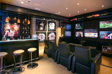 Basement - traditional basement idea in Kansas City